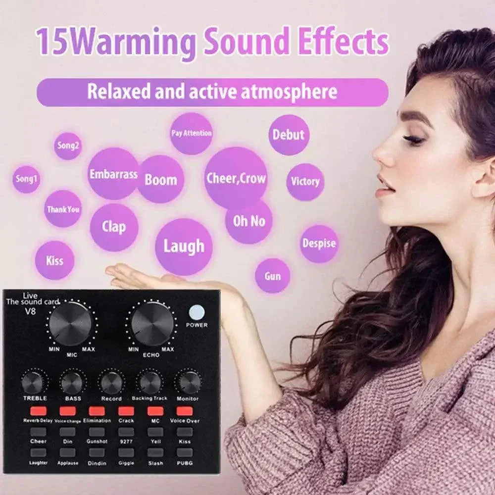 Bm-800 professional condenser microphone with v8 soundcard - microphones