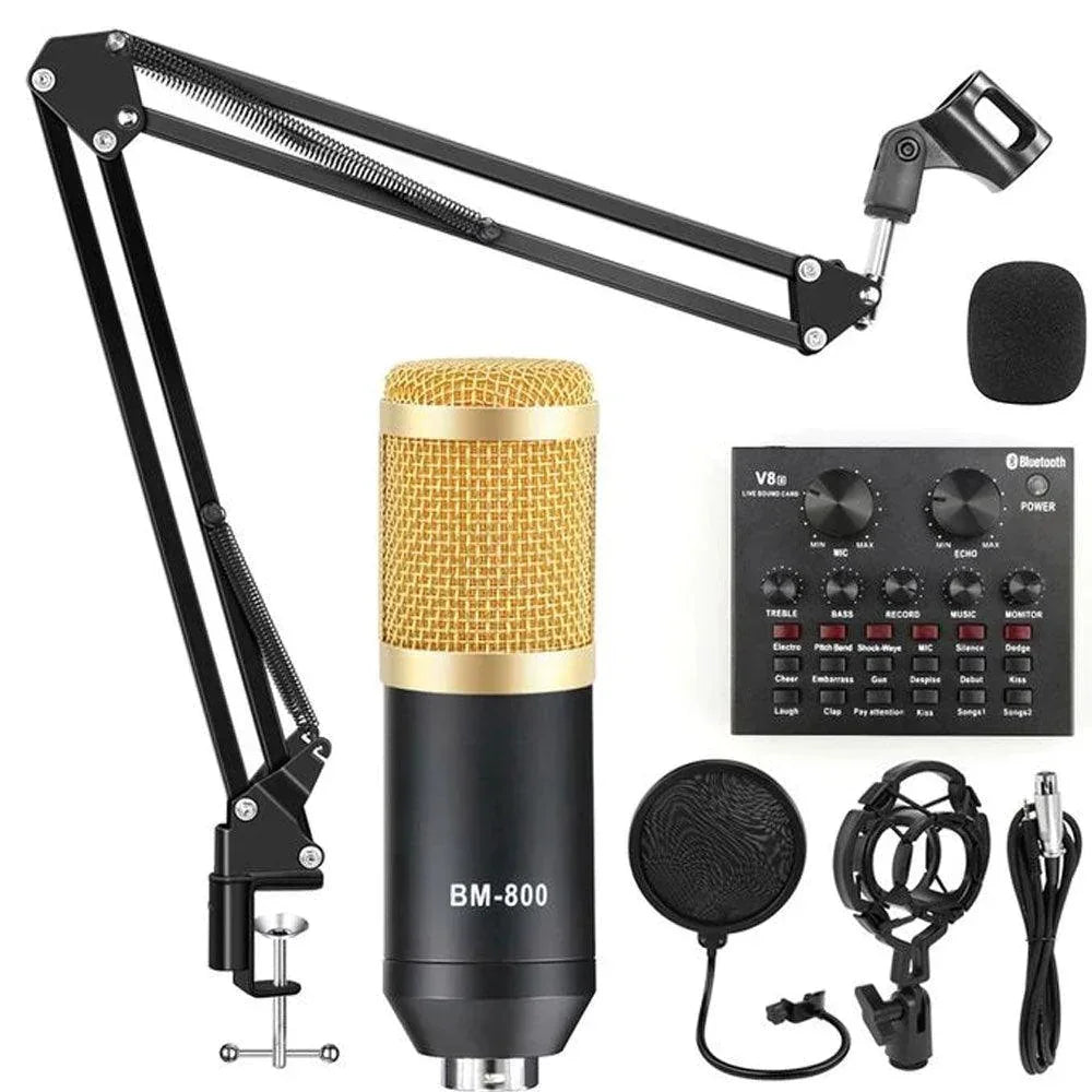 Bm-800 professional condenser microphone with v8 soundcard - microphones