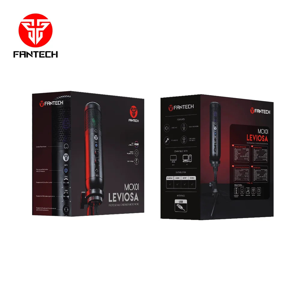 Fantech leviosa mcx01 professional condenser microphone - streaming