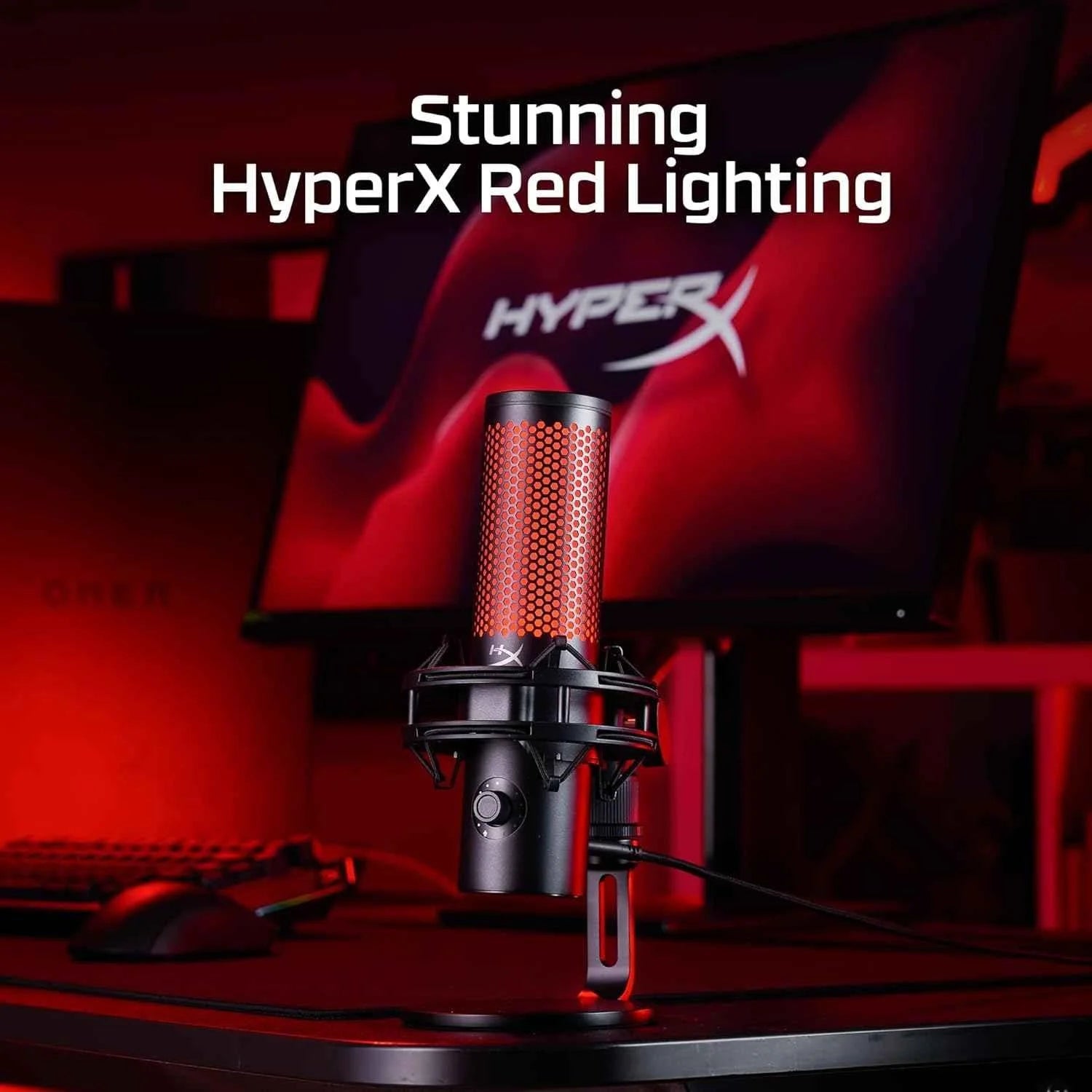Hyperx quadcast 2 microphone for gaming streaming and podcasting - streaming