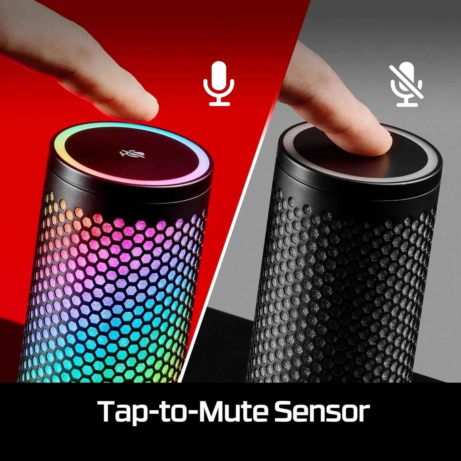 Hyperx quadcast 2 microphone - usb microphone with rgb lighting for streaming - streaming
