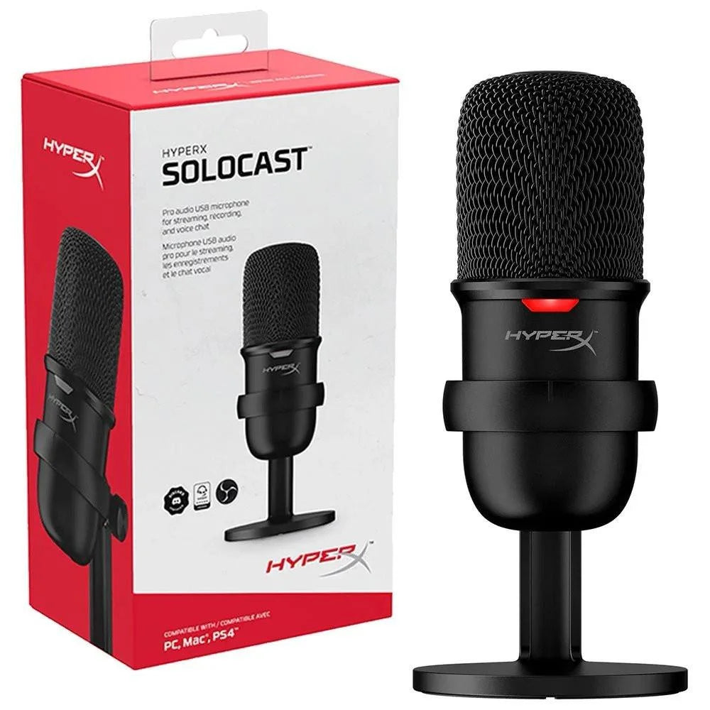 Hyperx solocast usb condenser gaming microphone for pc ps4 and mac - microphones