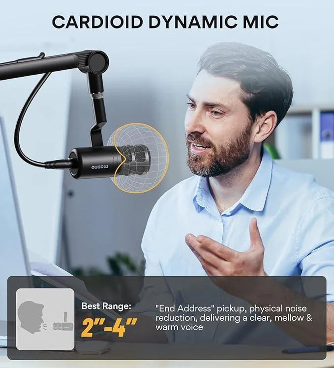 Maono xlr podcast microphone pd100 - microphones