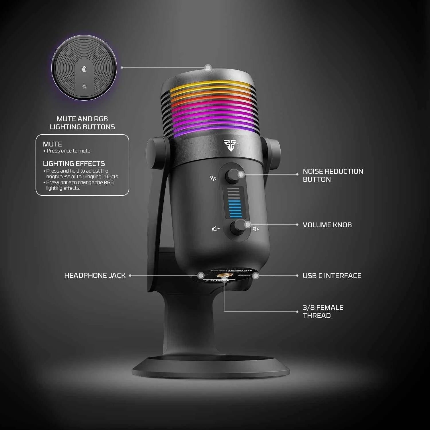 Mcx03 leviosa max condenser microphone - streaming
