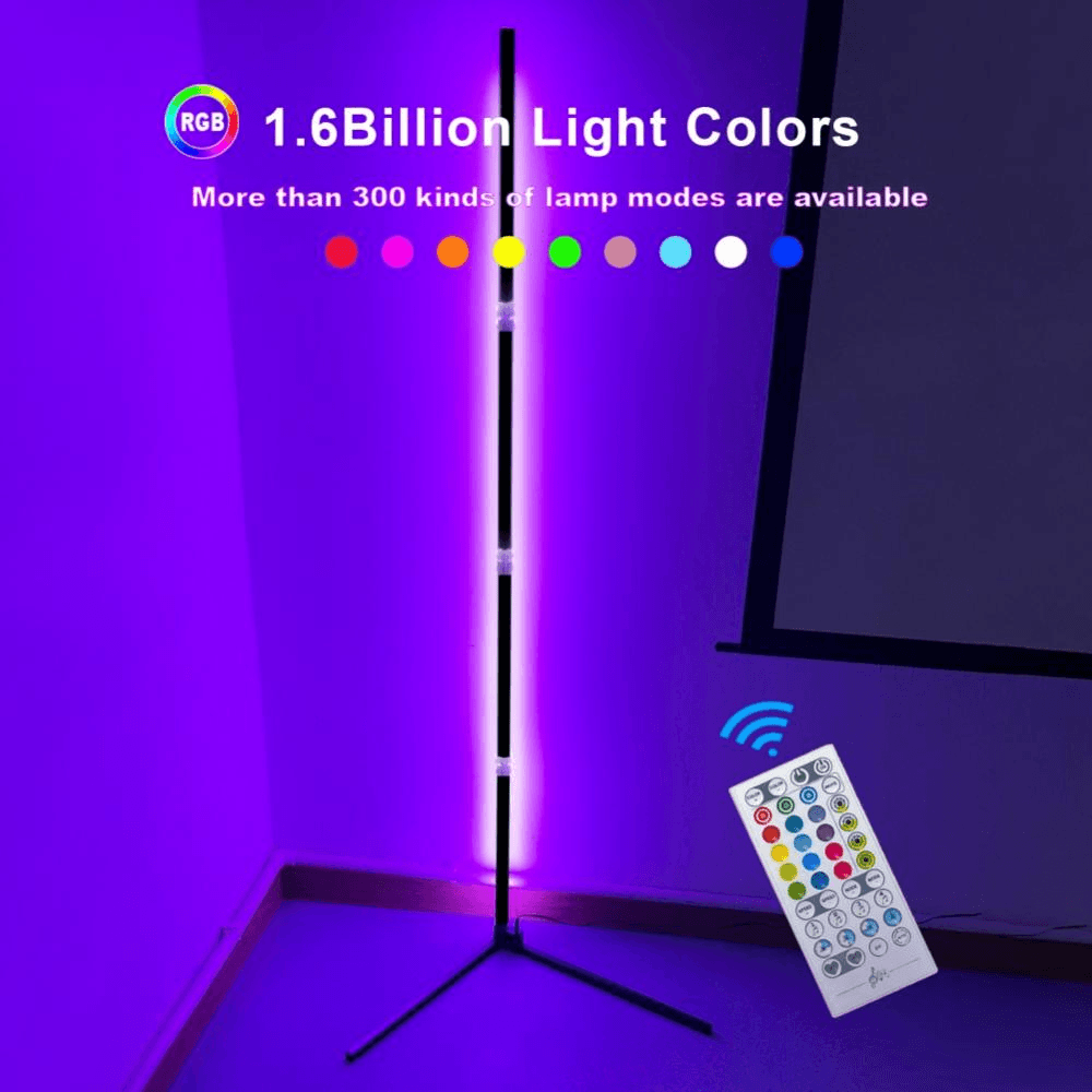 Modern Led Floor Lamp Rgb Corner Decoration - Gameonjo