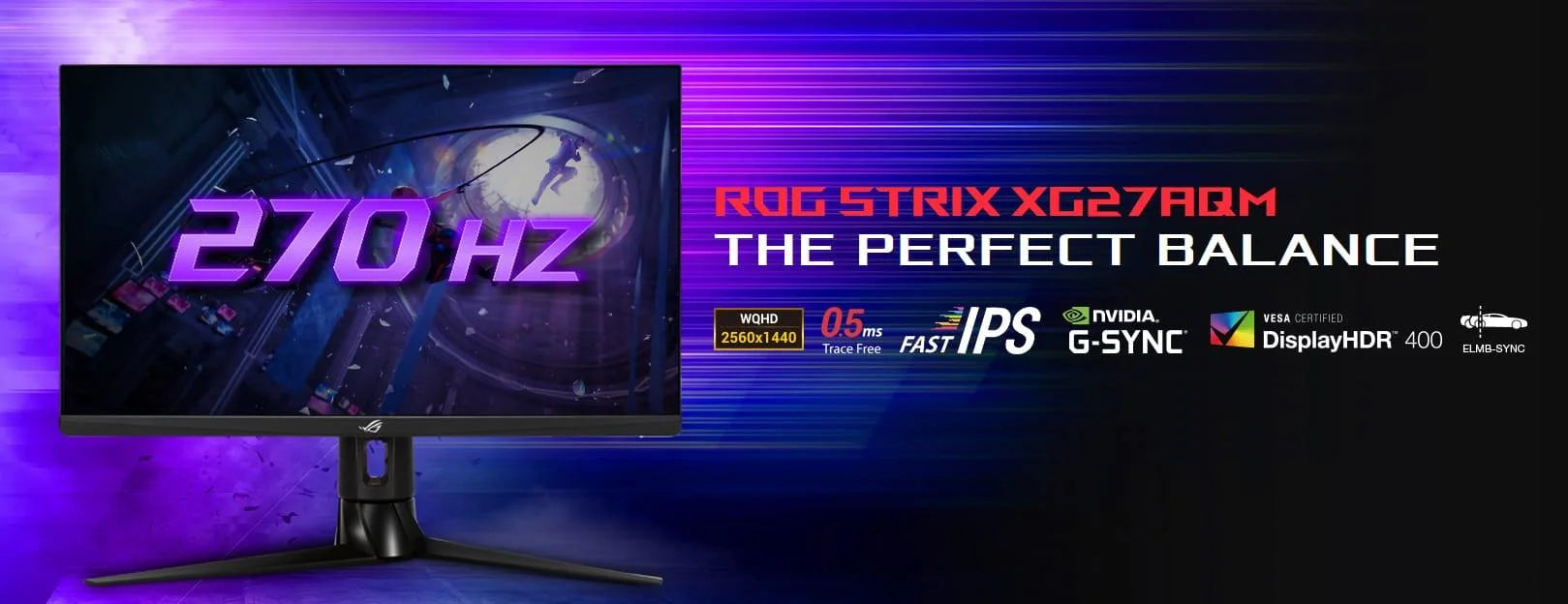 Asus rog strix xg27aqm 27” ips hdr 2k 0.5ms fast ips 270hz - pc hardware