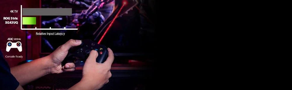 Asus rog strix xg43uq 43” 4k hdr dsc 144hz 1ms - pc hardware