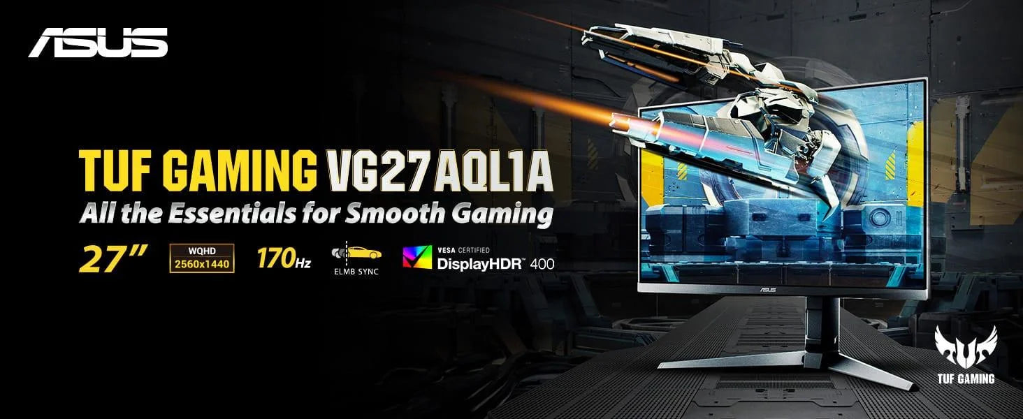 Asus tuf vg27aql1a 27” ips 2k hdr 170hz 1ms - pc hardware