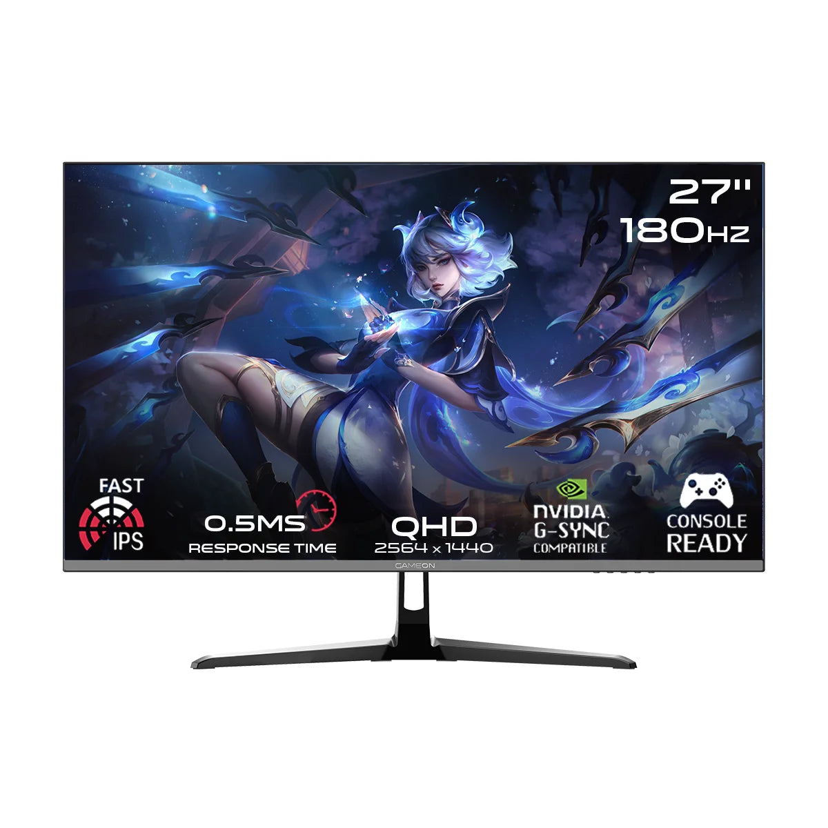 Gameon 27 qhd 180ips pro series 27’’ qhd 180hz 2k - monitors