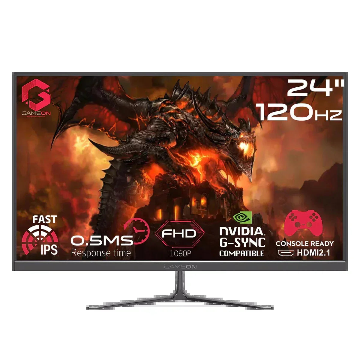 Gameon essential series 23.8’’ fhd 120hz 0.5ms fast ips - monitors