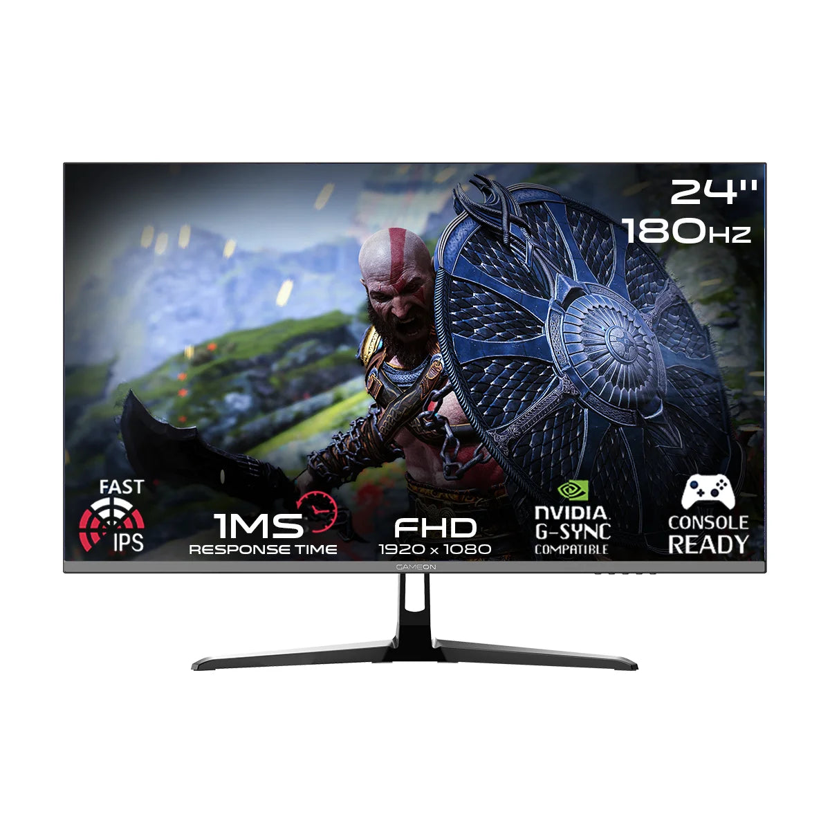 Gameon 24’’ fhd 180hz 1 ms hdmi 2.0 gaming monitor - monitors