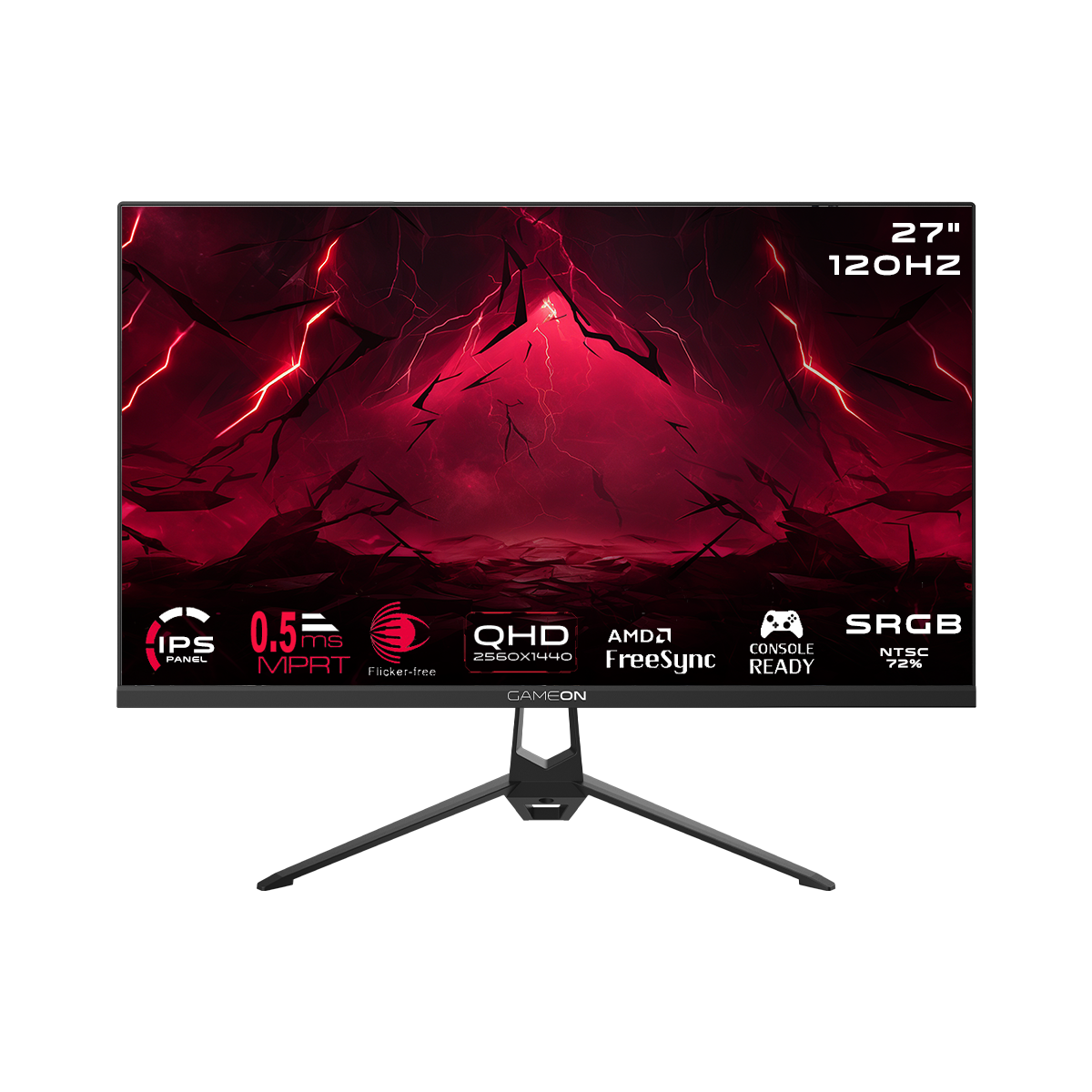 Gameon qhd 120 ips essential series 27’’ qhd 120hz 2k - monitors