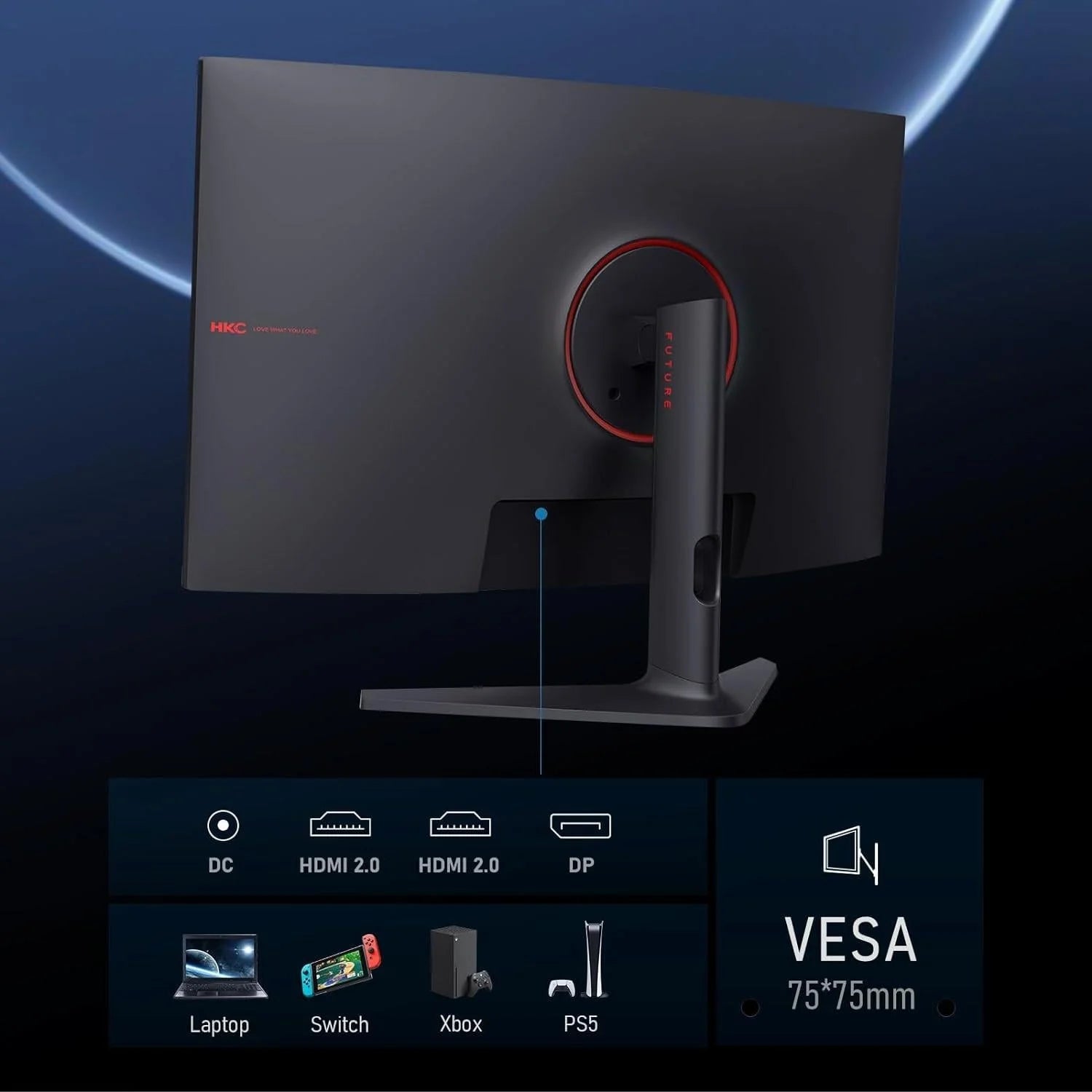 Koorui 32 inch curved gaming monitor - qhd (2560 x 1440) 2k display 170hz - pc hardware