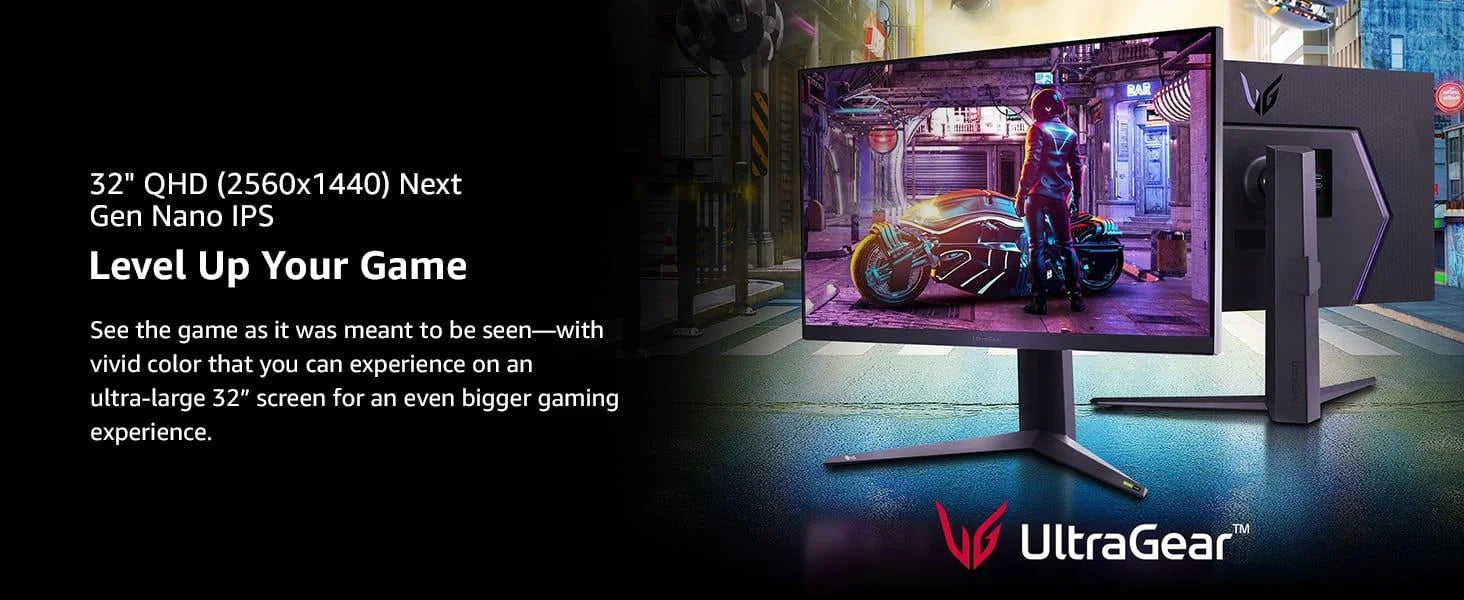 Lg 32gq850-b 32” ultragear™ qhd nano ips with atw 1ms 240hz - pc hardware