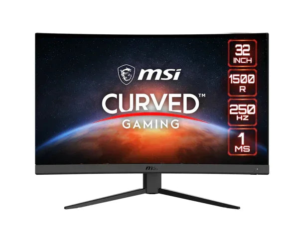 Msi g32c4x 32’’ gaming monitor 1920 x 1080 (fhd) curved gaming monitor 250hz - pc hardware