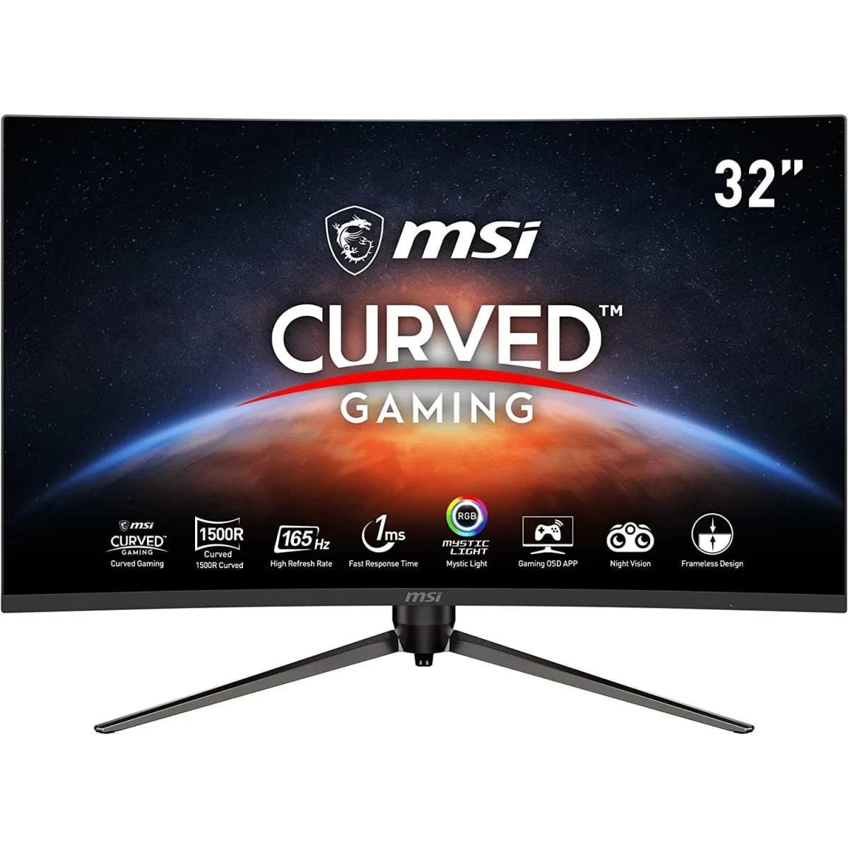 Msi optix ag321cr 32’’ curved 1500r full hd 165hz 1ms - pc hardware