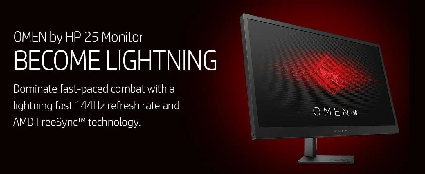 Omen by hp 25 gaming display 144hz 1ms - pc hardware