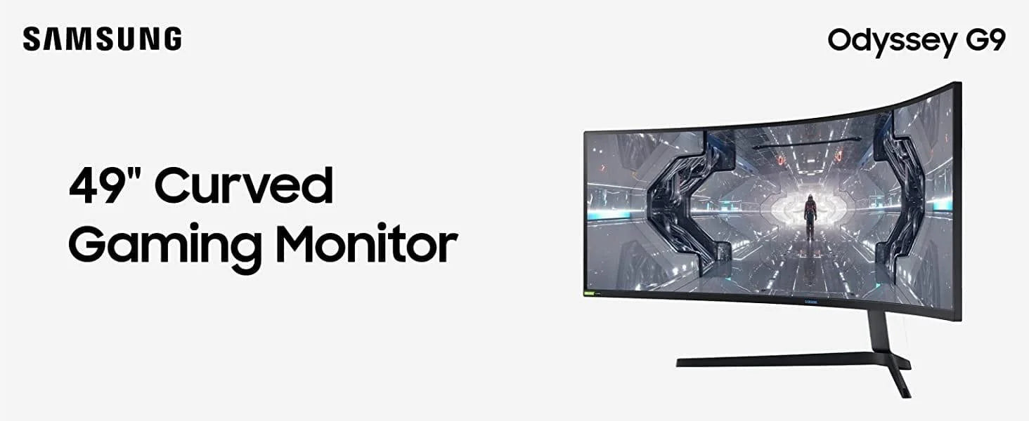 Samsung 49” odyssey g9 gaming monitor 1000r curved qled dual qhd 240hz - pc hardware
