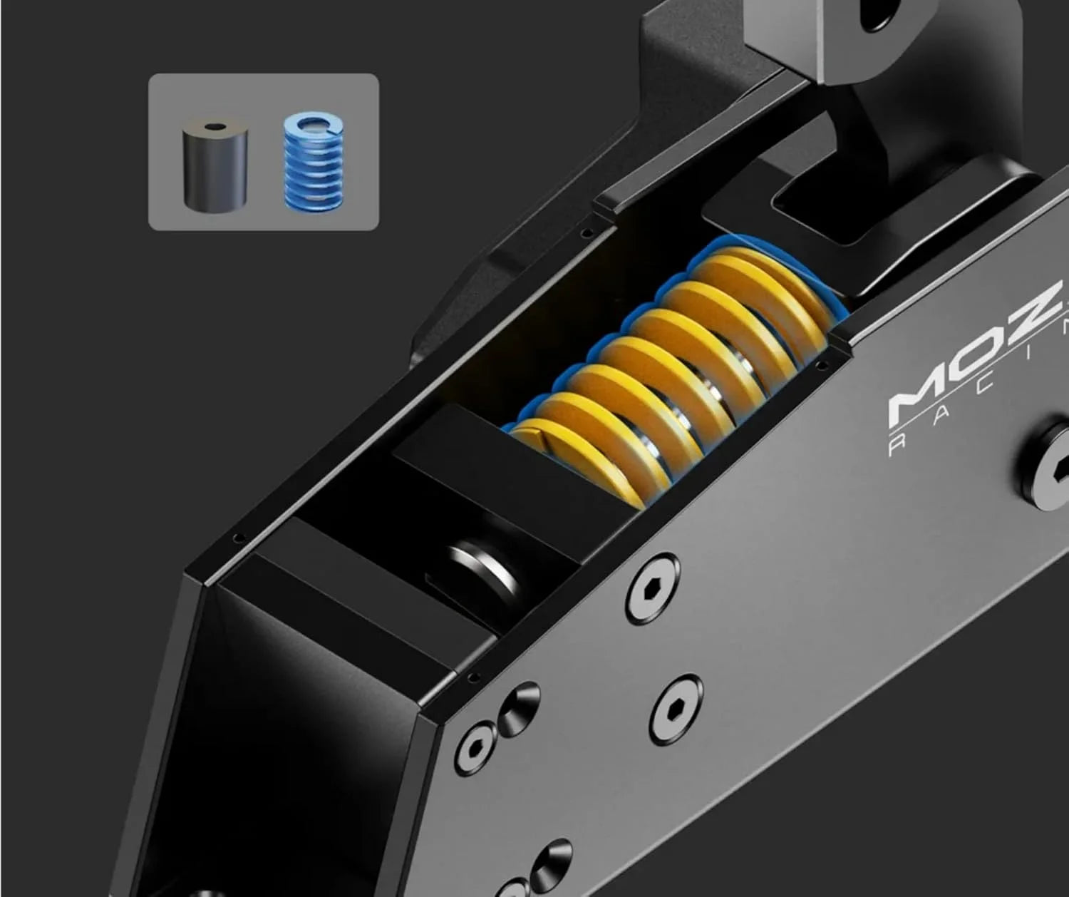 Moza hbp handbrake with 16 bit high precision position sensor,dual mode and multi-angle adjustable racing simulator