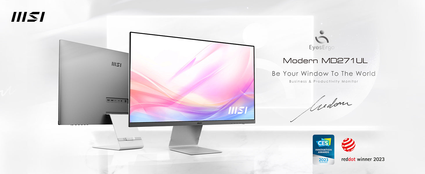 Msi Modern Md271ul, 27" Monitor, 3840 x 2160 (uhd), Ips, 60 Hz