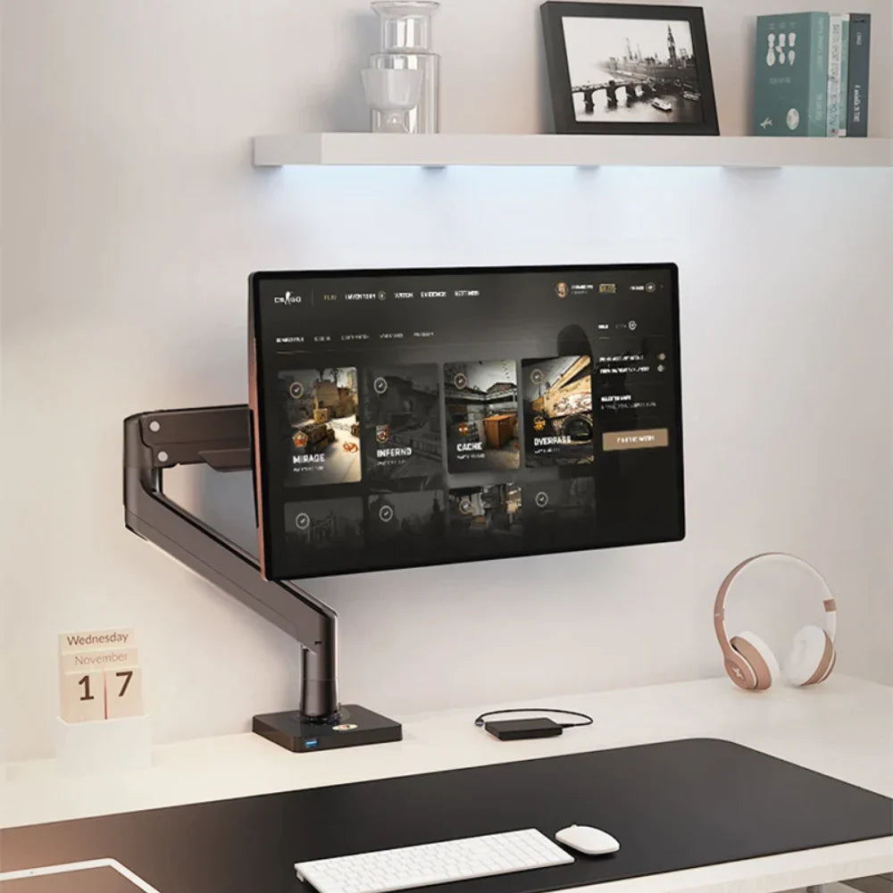 Nb G40 Gas Spring Arm 22-40 Inch Curved Arc Screen Desktop Monitor Holder