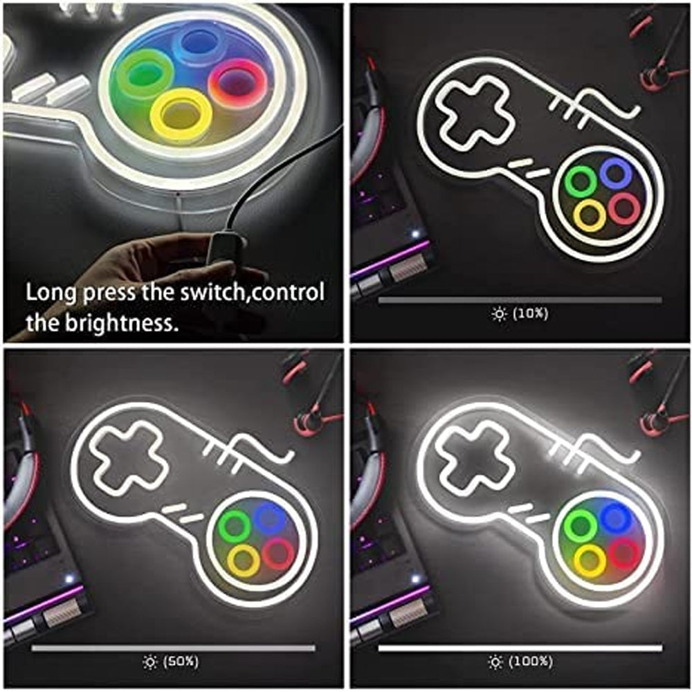 Neon Signs "Game Remote" 14 x 10 Inches Decor - Gameonjo