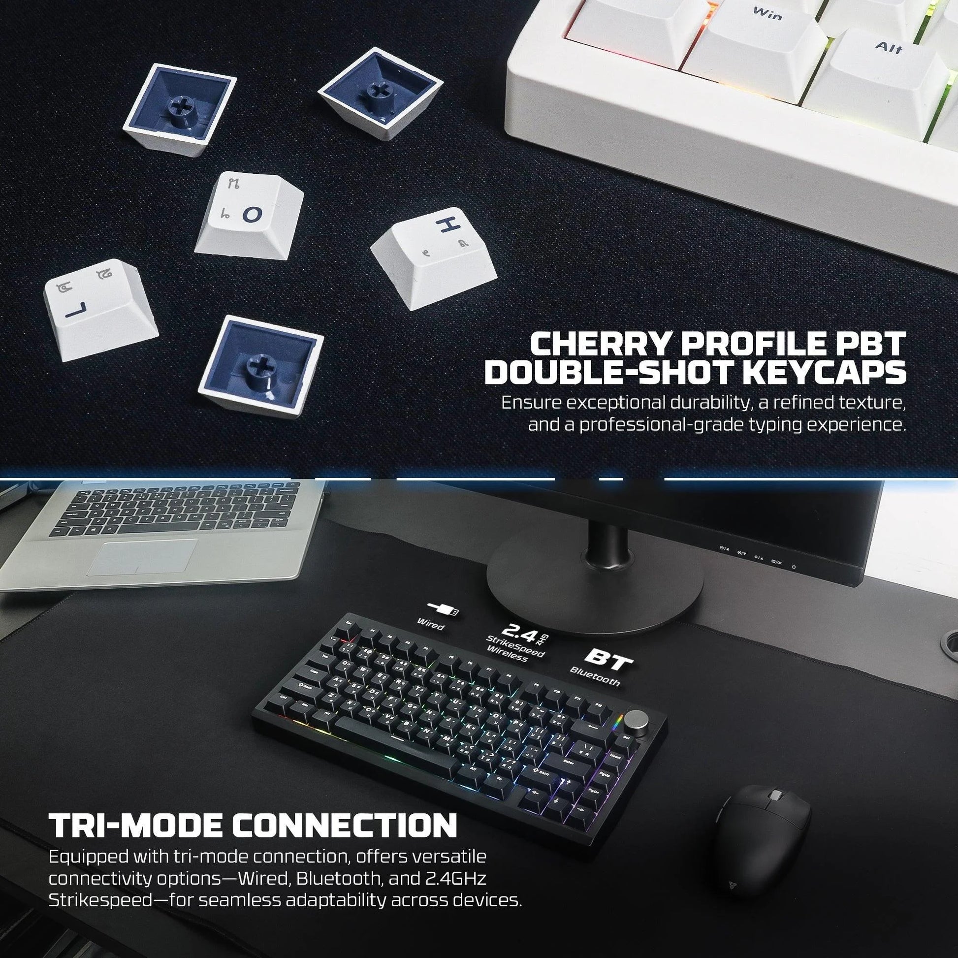 Fantech mk921 maxfit8 qmk mechanical keyboard - keyboard