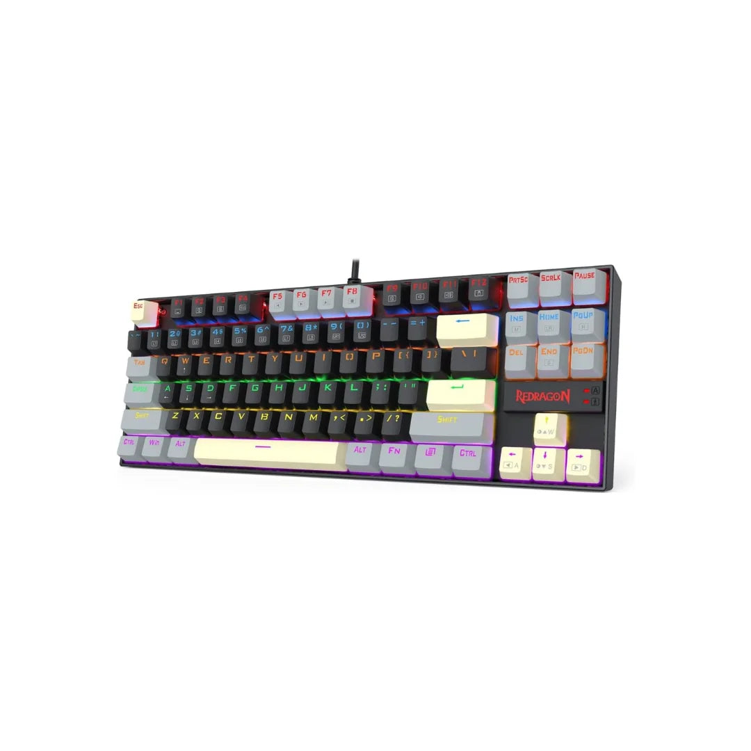 Redragon k552 mechanical gaming keyboard 87-key compact (eclipse gilded) - keyboard