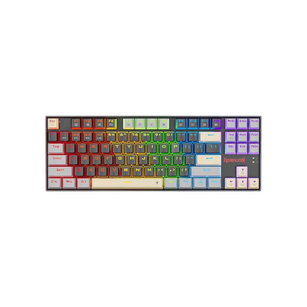 Redragon k552 mechanical gaming keyboard 87-key compact (eclipse gilded) - keyboard