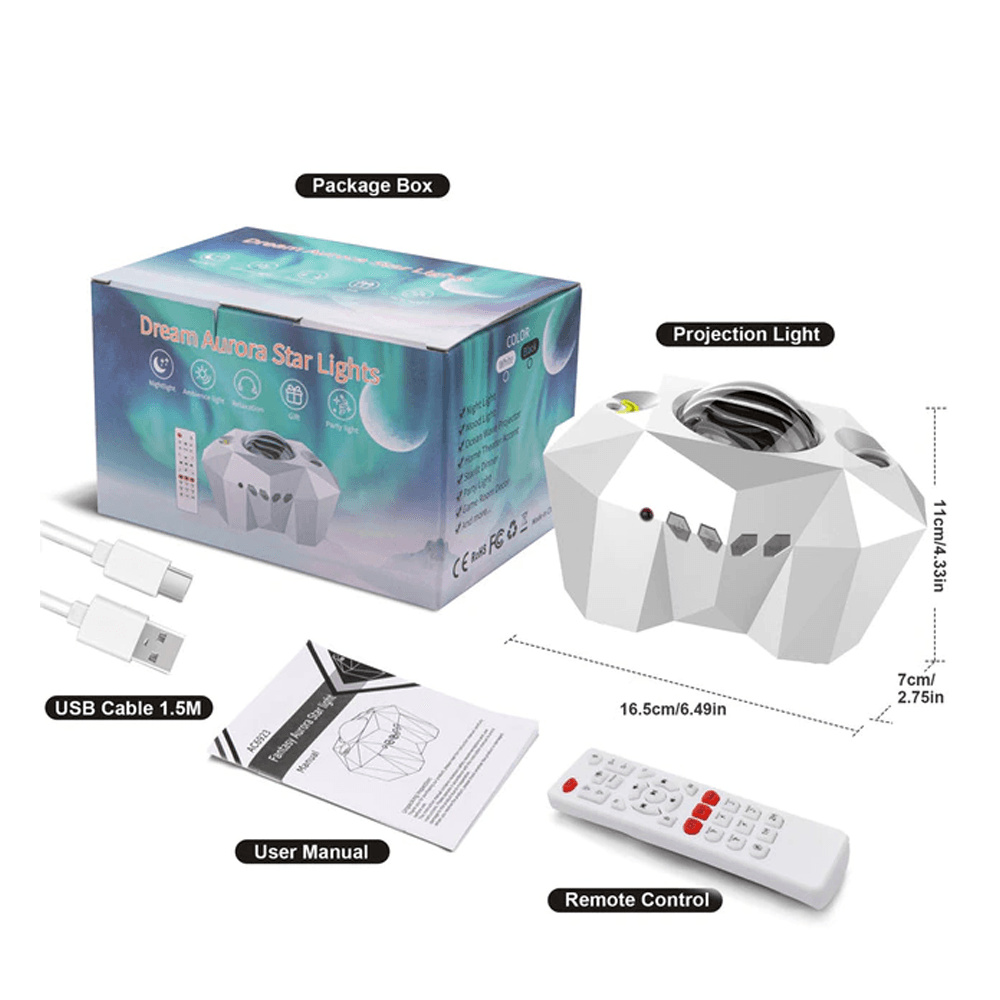 Night Light Galaxy Projector - Gameonjo