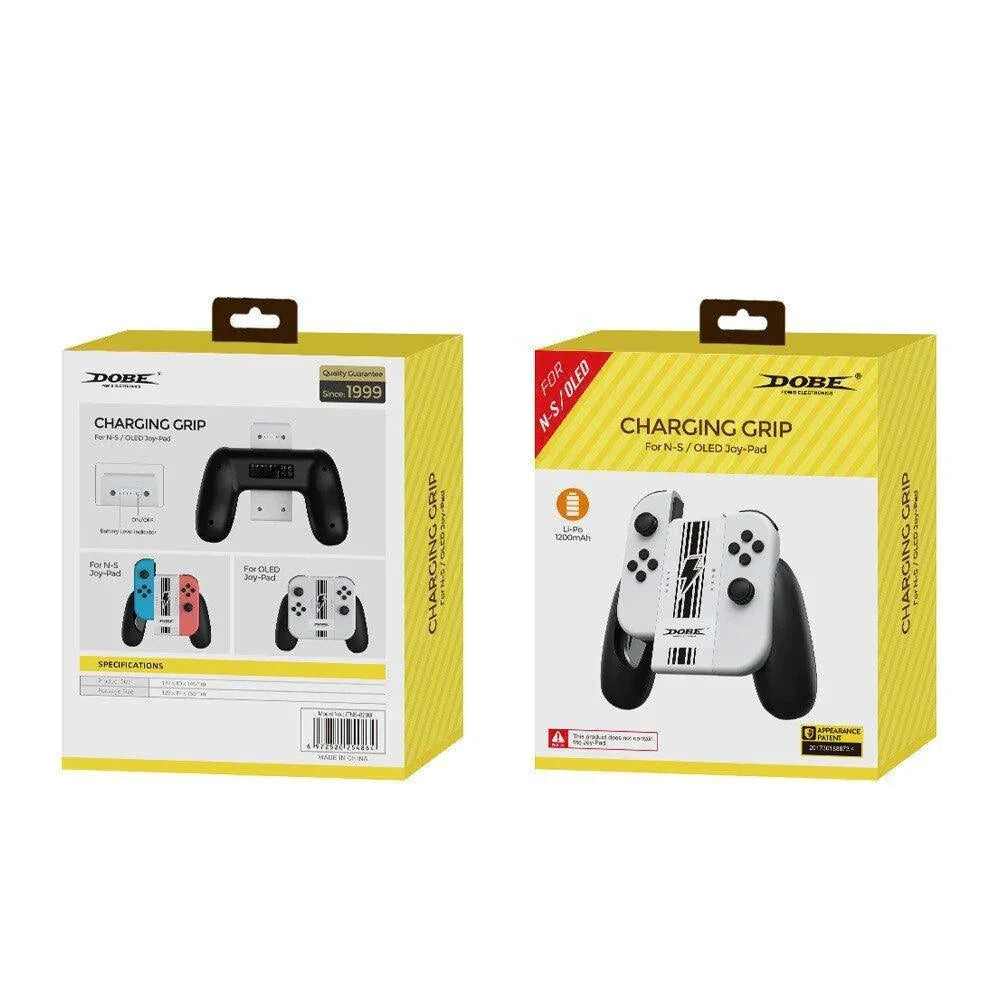 Dobe charging grip for n-s/oled joy-pad - nintendo accessories