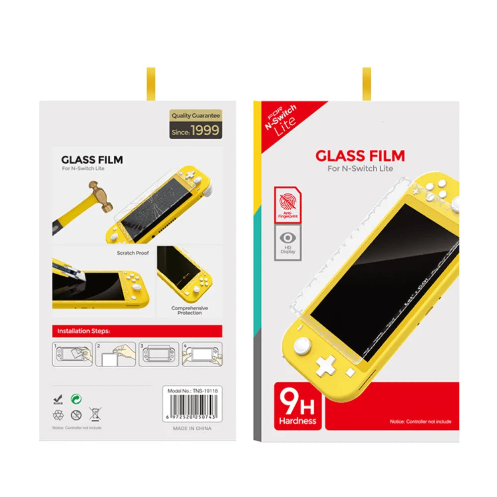 Glass film for nintendo switch lite console tns-19118 - console | nintendo essentials