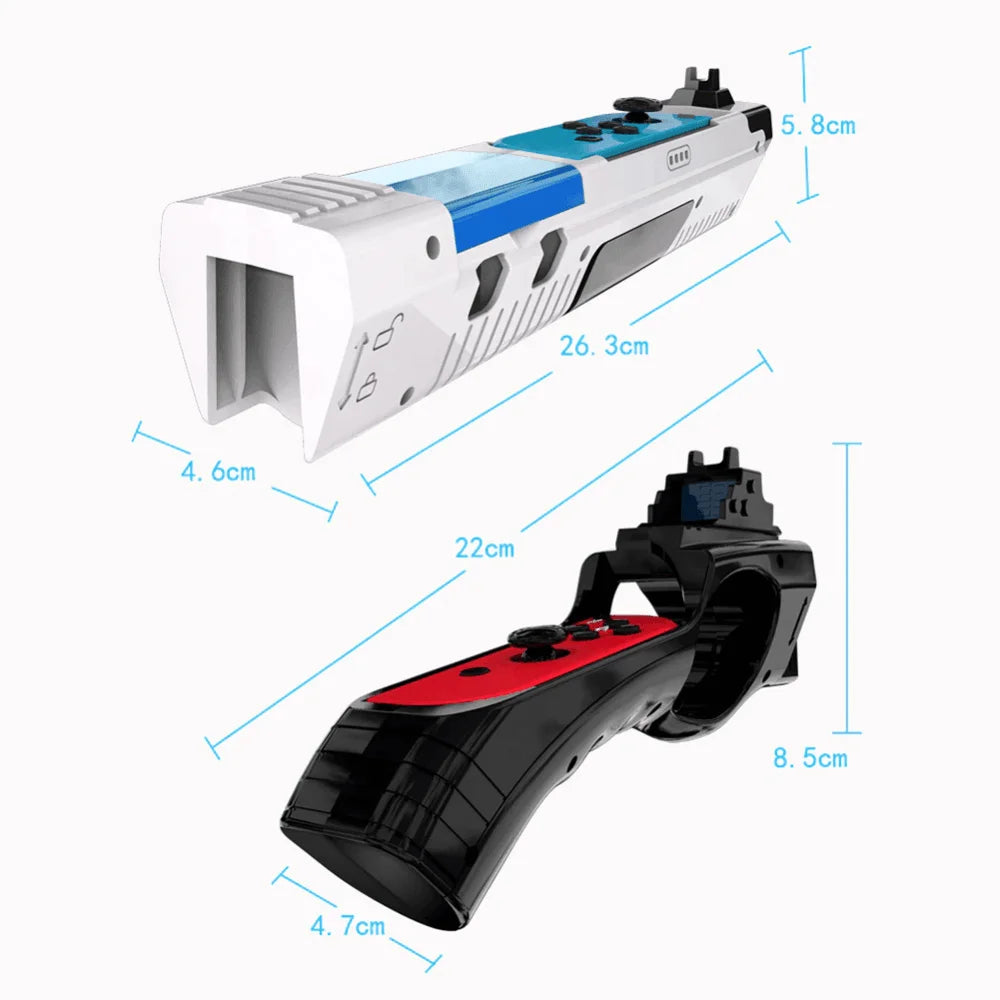 Gun shape handgrip feeling joystick for nintendo switch 2/1pcs - console | nintendo essentials