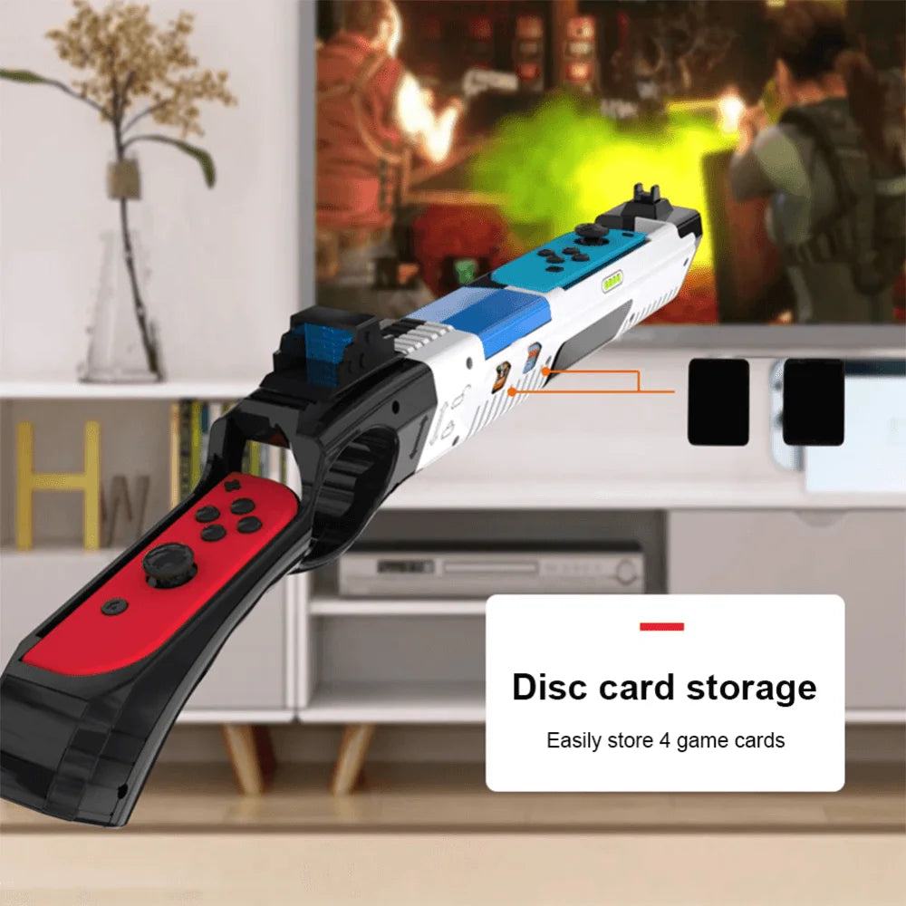 Gun shape handgrip feeling joystick for nintendo switch 2/1pcs - console | nintendo essentials