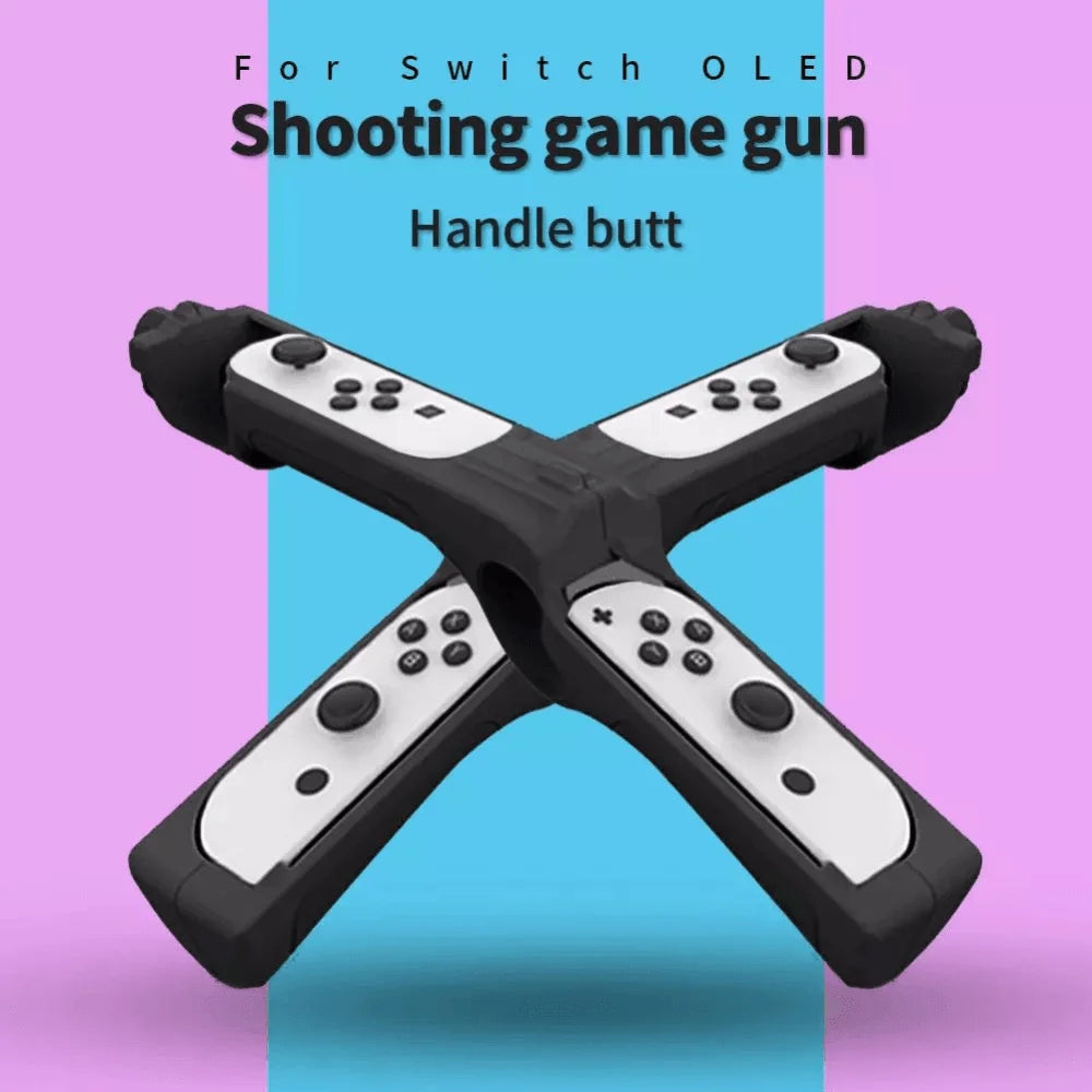 Gun shape handgrip feeling joystick for nintendo switch 2/1pcs - console | nintendo essentials