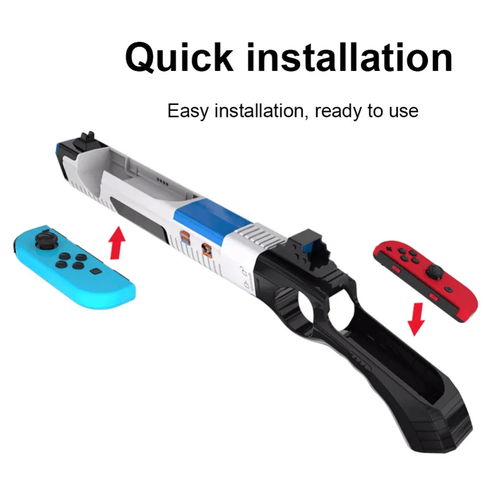 Gun shape handgrip feeling joystick for nintendo switch 2/1pcs - console | nintendo essentials