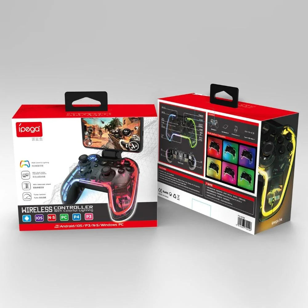 Ipega pg-9238 wireless controller with colorful lighting for ultimate gaming experience - console | controller | pc