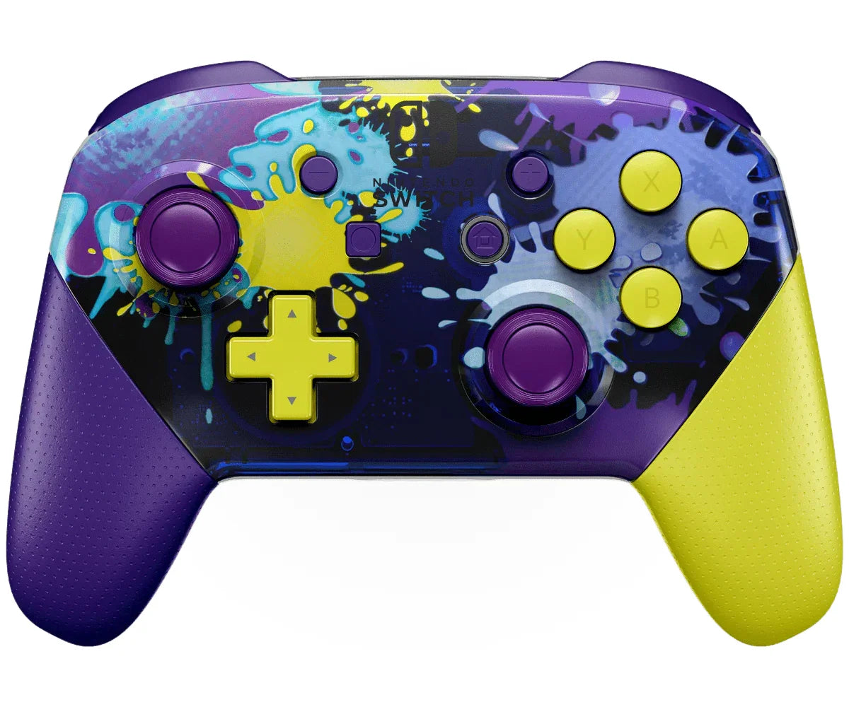 Splatoon nintendo pro custom controller - purple - nintendo controllers