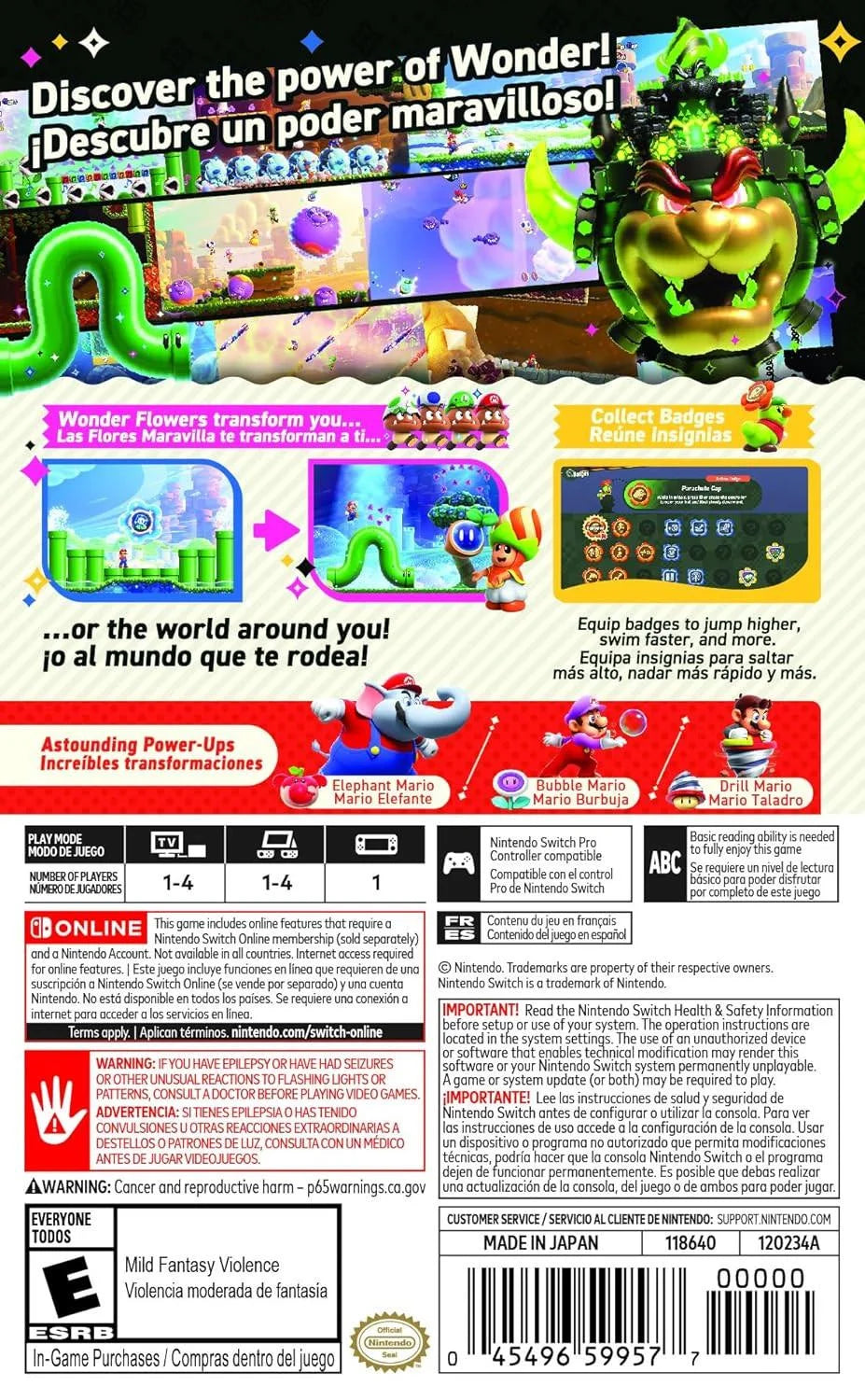 Super mario bros. ™ wonder - nintendo switch - nintendo games