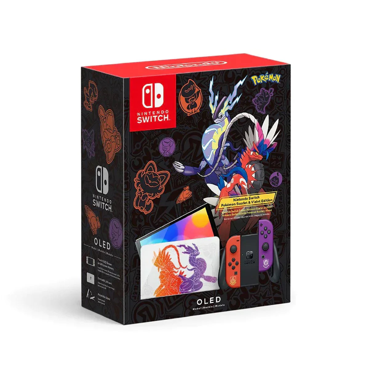 Nintendo switch oled model pokémon scarlet & violet edition - nintendo consoles