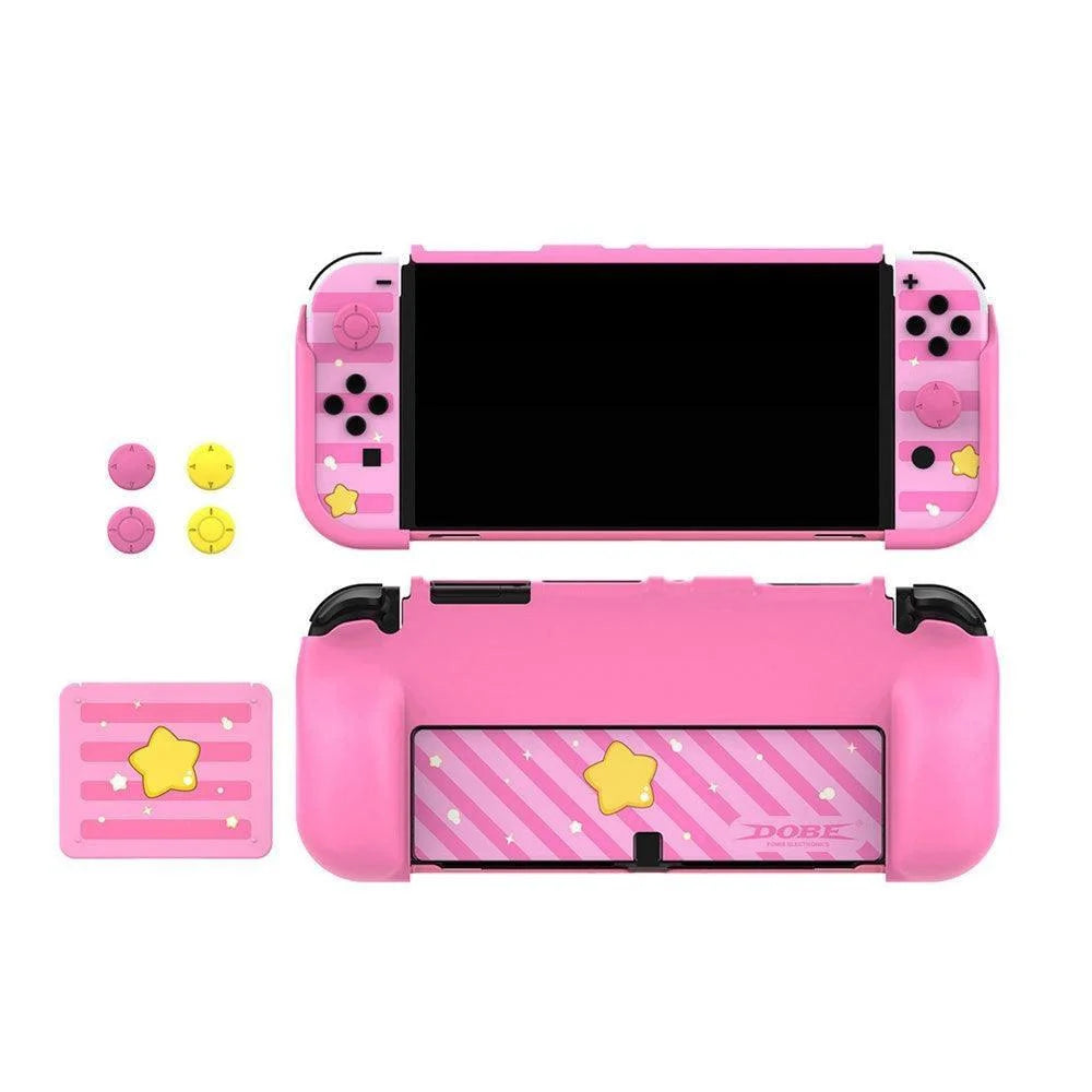 Switch oled protection kiti tns-2120 - pink - console | nintendo essentials