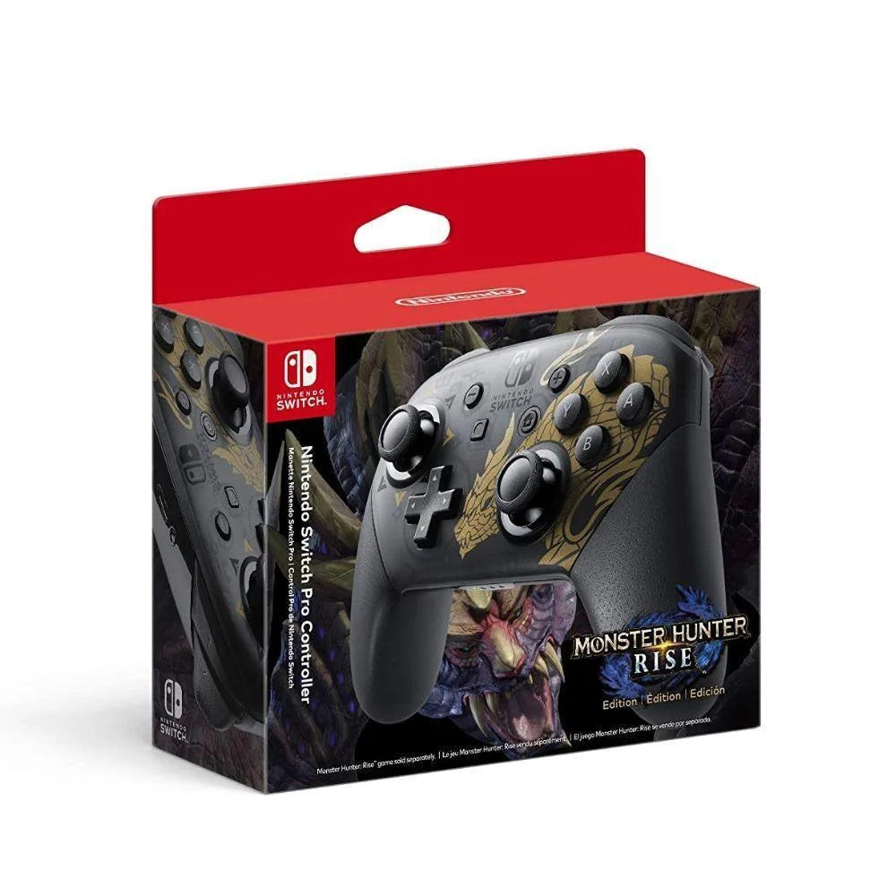Nintendo switch pro controller monster hunter rise edition - switch - console | controller | nintendo essentials