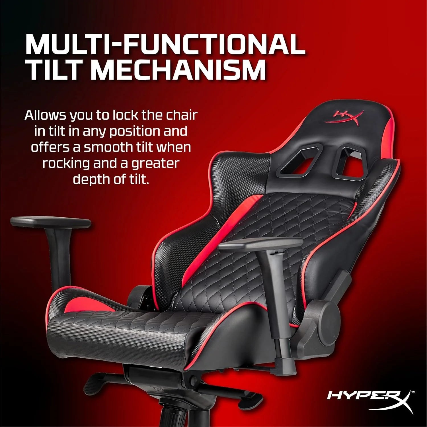 Hyperx blast gaming chair - ergonomic gaming chair leather upholstery video chair red black - desk & chair