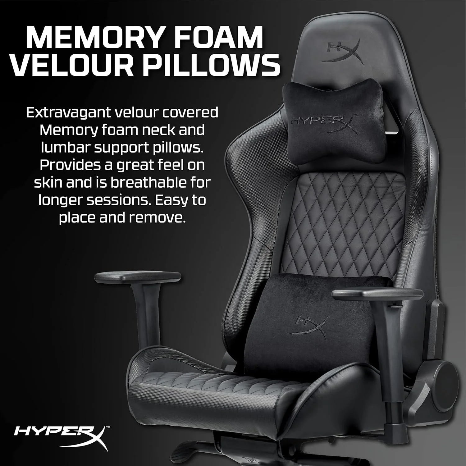 Nordic game supply hyperx blast gaming chair n=black - desk & chair