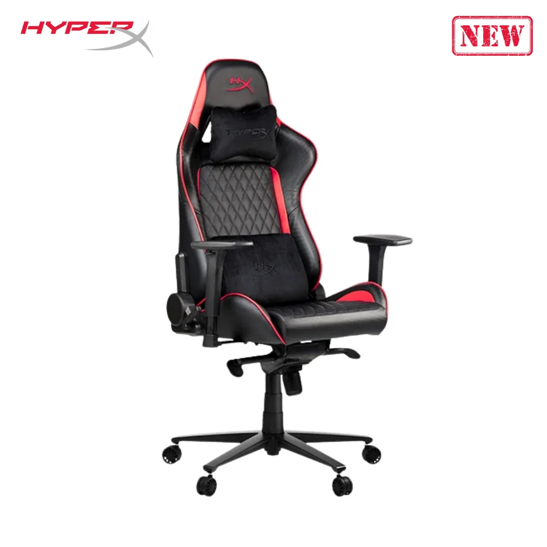 Hyperx blast gaming chair - ergonomic gaming chair leather upholstery video chair red black - desk & chair