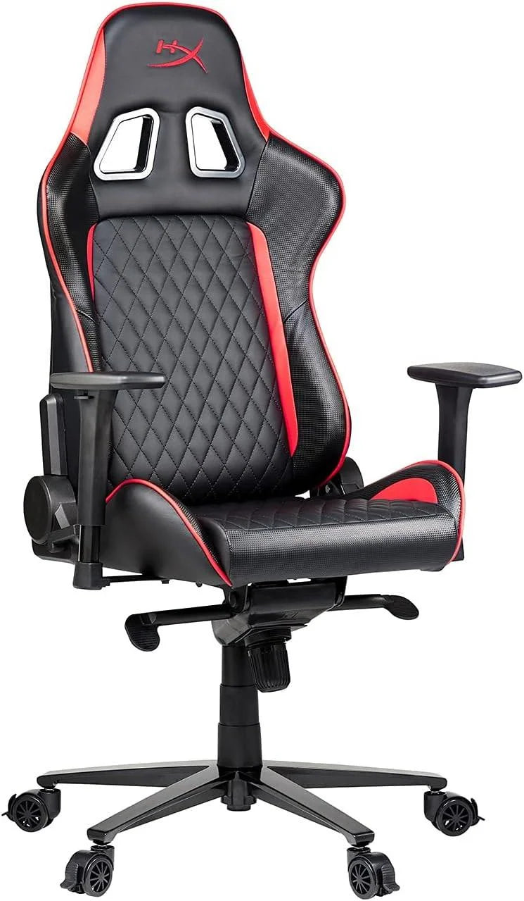 Hyperx blast gaming chair - ergonomic gaming chair leather upholstery video chair red black - desk & chair