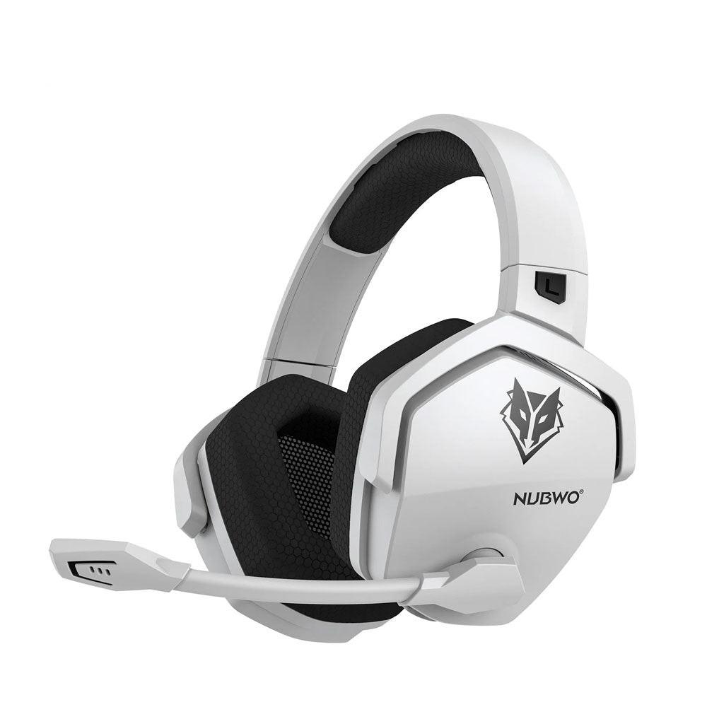 Nubwo g06 wireless gaming headset for ultimate comfort and sound quality - white - audio | wireless headset
