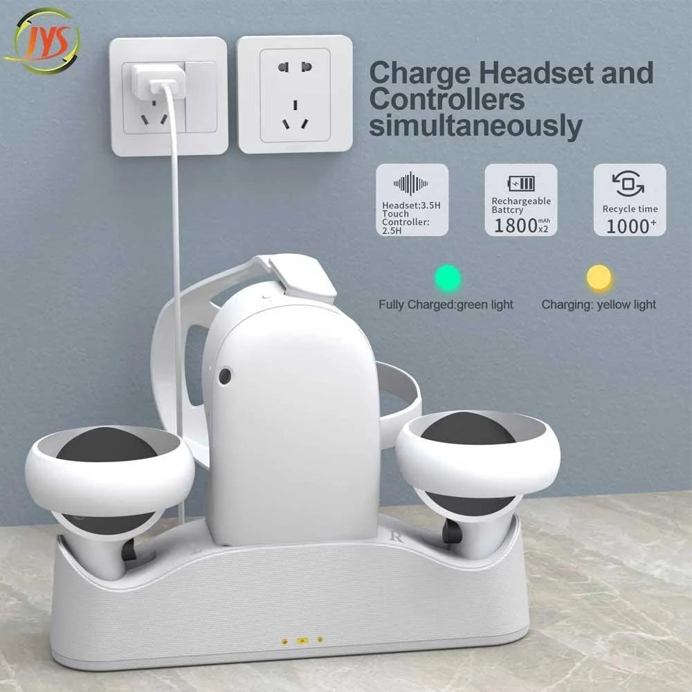 Charging station and display stand for oculus quest 2 jys-oc003 - console | oculus essentials