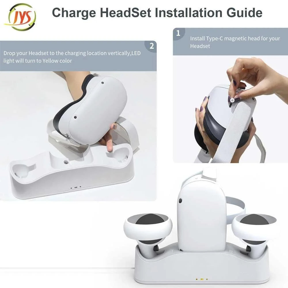Charging station and display stand for oculus quest 2 jys-oc003 - console | oculus essentials