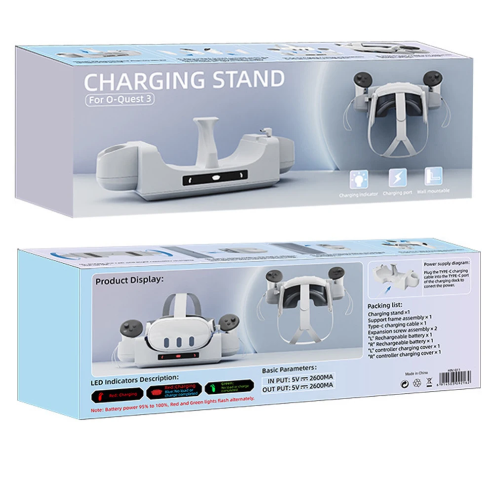 Charging station vr headset charger with controller display stand - console | oculus essentials